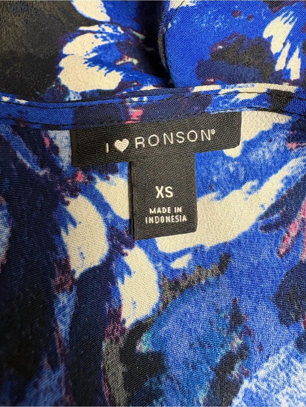 I 🩷 Ronson Women’s Blue Button-Down Floral A-Line Dress: Great Condition - Picture 2 of 10
